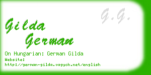 gilda german business card